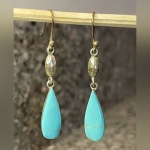 Sterling Silver Earrings with Turquoise